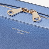 Camera Crossbody with Changeable Straps Capri Blue Pebble