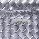 Midi Mayfair® Blue Metallic Woven Leather