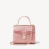 Midi Mayfair® Blush Pink Metallic Woven Leather