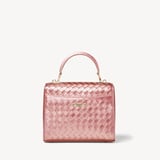 Midi Mayfair® Blush Pink Metallic Woven Leather