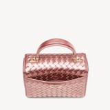Midi Mayfair® Blush Pink Metallic Woven Leather