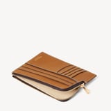 Zipped Travel Wallet Smooth Tan