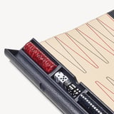 Travel Backgammon Set Navy Pebble