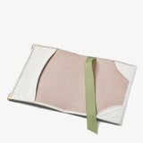 Passport Cover Deep Shine Chalk White Small Croc
