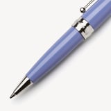 Baby Ballpoint Enamel Pen Capri Blue & Silver Plated
