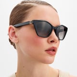 Chelsea Cat-Eye Sunglasses Black 