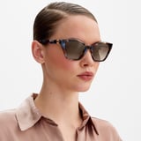 Chelsea Cat-Eye Sunglasses Blue Marble 