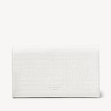 Travel Wallet Deep Shine Chalk White Small Croc