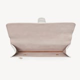 Travel Wallet Deep Shine Chalk White Small Croc