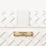 Lottie Chalk White Woven Leather