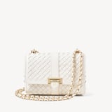 Lottie Chalk White Woven Leather