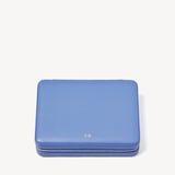 Large Travel Jewellery Case Capri Blue Pebble