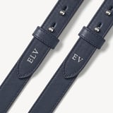 Midi London Tote French Navy Woven Leather