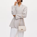 Lottie Chalk White Woven Leather