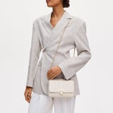 Lottie Chalk White Woven Leather