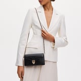 Mayfair®Clutch Black Patent Croc