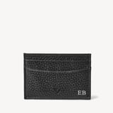 Slim Credit Card Holder Black Pebble