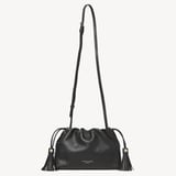 Soho Large Crossbody Pouch Black Milled Pebble