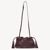 Soho Large Crossbody Pouch Wine Milled Pebble