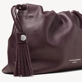 Soho Large Crossbody Pouch Wine Milled Pebble