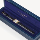 Mayfair® Classic Watch 23ct Gold Plated - Deep Shine Black Croc