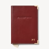 Passport Cover Smooth Cognac & Espresso Suede