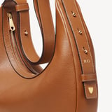 Soho Large Crescent Tan Milled Pebble