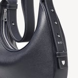 Soho Large Crescent French Navy Milled Pebble