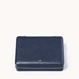 Large Travel Jewellery Case Navy Pebble