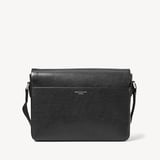 Slim Postman Messenger Black Saffiano