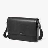 Slim Postman Messenger Black Saffiano
