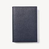 A5 Refillable Luxury Journal Navy Saffiano with Soft Suede Lining