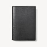 A5 Refillable Luxury Journal Black Saffiano with Soft Suede Lining