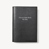 A5 Refillable Luxury Journal Black Saffiano with Soft Suede Lining