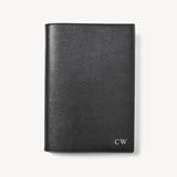 A5 Refillable Luxury Journal Black Saffiano with Soft Suede Lining
