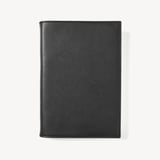 A5 Refillable Luxury Journal Black Soft Saffiano with Soft Suede Lining