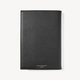 A5 Refillable Luxury Journal Black Soft Saffiano with Soft Suede Lining