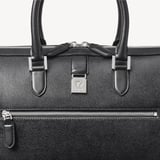 Connaught Flight Work Bag Black Saffiano