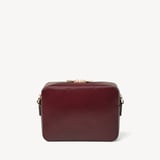 Camera Crossbody Merlot Woven Leather