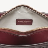 Camera Crossbody Merlot Woven Leather
