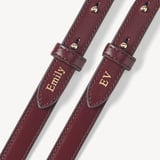 Camera Crossbody Merlot Woven Leather