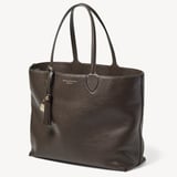 Hudson Tote Chocolate Milled Pebble