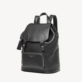 Hudson Medium Backpack Black Milled Pebble