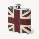 Classic 5oz Leather Hip Flask Brit Pebble
