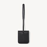 Travel Luggage Tag Black Soft Saffiano