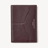 Hudson Passport Cover Wine Milled Pebble