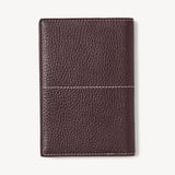 Hudson Passport Cover Wine Milled Pebble