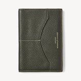 Hudson Passport Cover Forest Green Milled Pebble