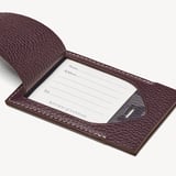 Hudson Luggage Tag Wine Milled Pebble