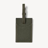 Hudson Luggage Tag Forest Green Milled Pebble